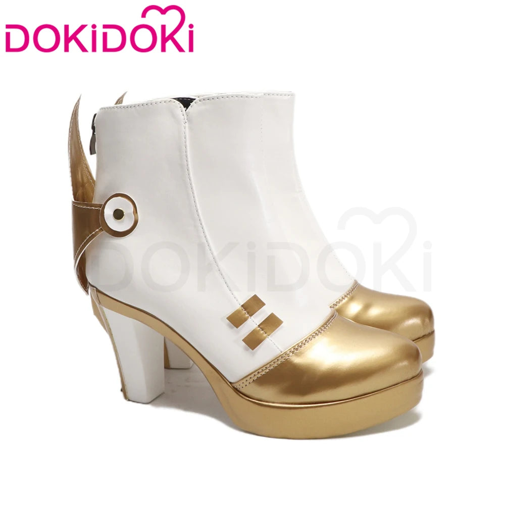 Sandrone Nefer Ineffa Aino Cosplay Shoes Game Genshin Impact DokiDoki Women Boots Aino Yellow Slippers Ineffa Cosplay Shoes
