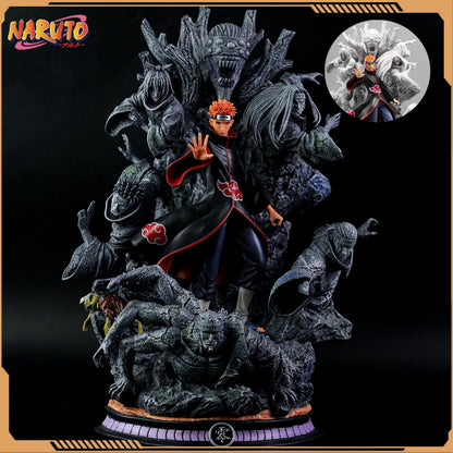 Naruto Anime Figure Akatsuki Pain 27cm Gk Figurine Pvc Statue Model Doll Ornament Collectible Desk Decora Toys Kids Xmas Gifts