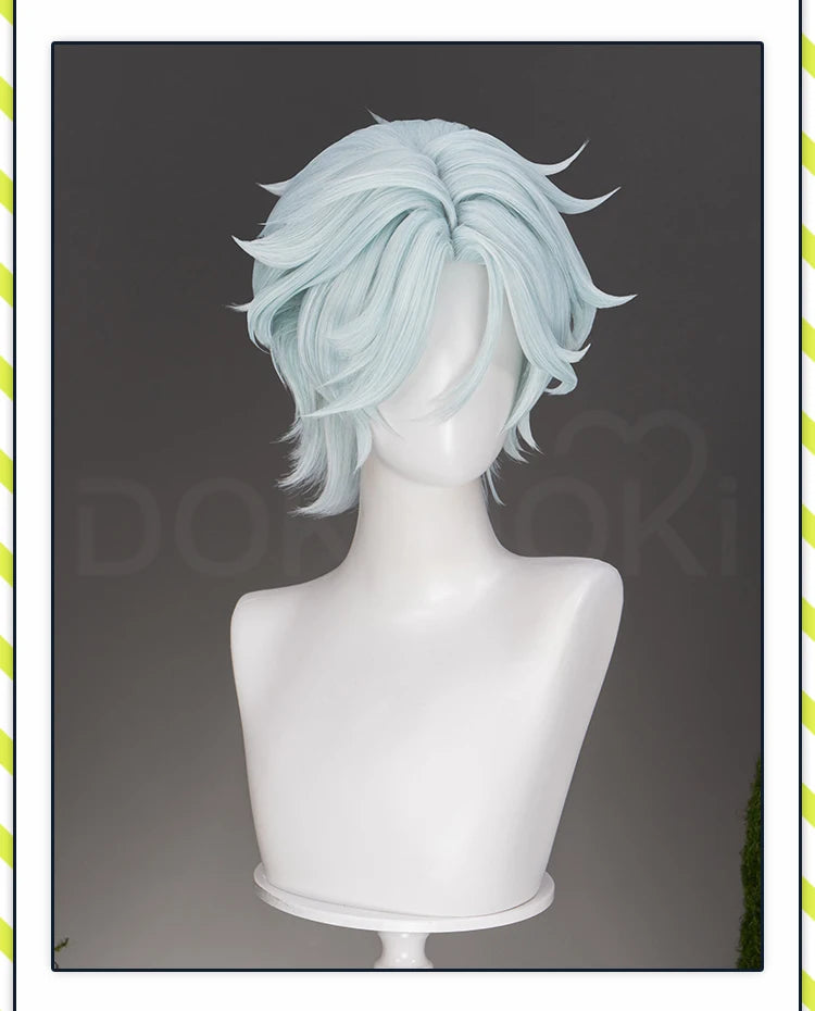 IN STOCK Dahlia Ifa Wig Game Genshin Impact DokiDoki Men Pink Hair Mondstadt Ifa Cosplay Dahlia Book Prop Free Wig Cap
