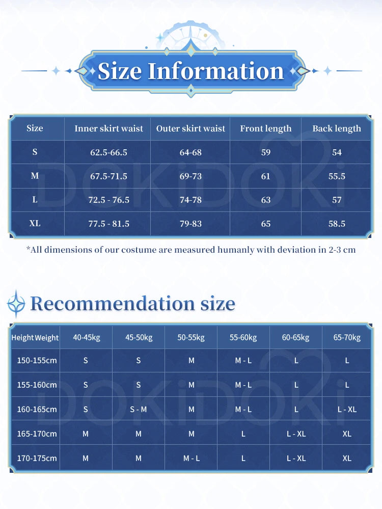 IN STOCK Escoffier Cosplay Costume Game Genshin Impact DokiDoki-SR Women Fontaine Costume Escoffier Cosplay Tail Wig