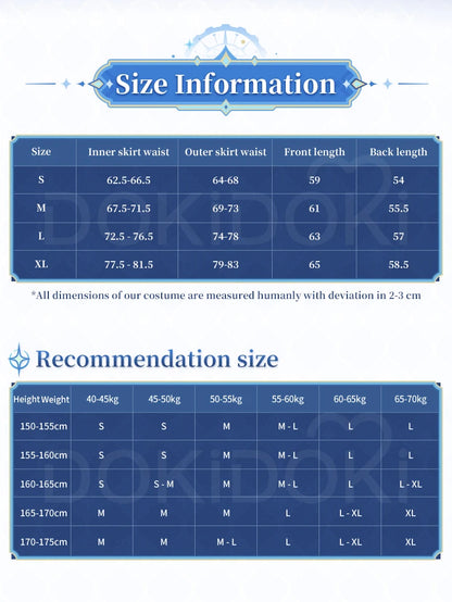 IN STOCK Escoffier Cosplay Costume Game Genshin Impact DokiDoki-SR Women Fontaine Costume Escoffier Cosplay Tail Wig