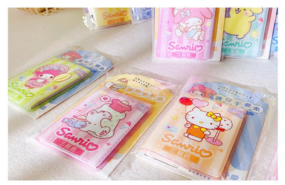 36pcs Sanrio Hello Kitty Kuromi Melody Mini Notebook Diy Kawaii Pocket Book Student Words Notebook Memo Student Stationery Gifts