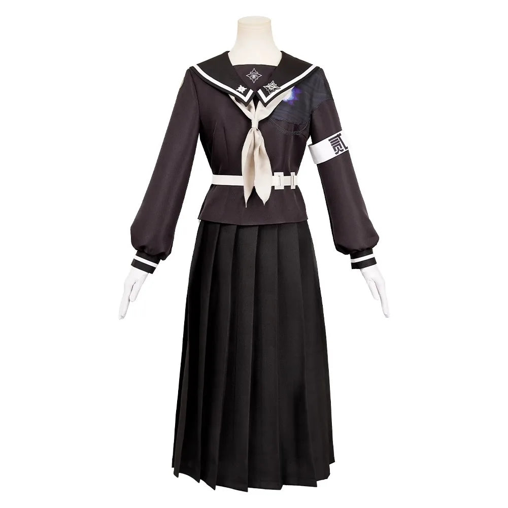 iCoser Hiruko Shizuhara Cosplay Costume Dress The Hundred Line Battle Uniform Last Defense Academy Halloween Party Women Girls