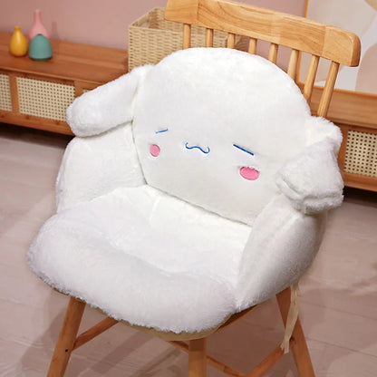 Sanrio Cute Soft Seat Cushion Kuromi My Melody Back Cushion Chair Cinnamoroll Sitting Cushion Sofa Bed Home Decor Gifts Girl