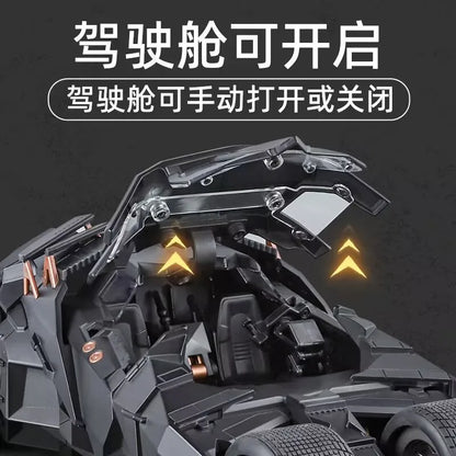 1:18 Batmobile Tumbler Alloy Metal Car Diecast Toy Vehicle Car Model Sound & Light Slide Spray Truck Toys For Kids  Gift Birthda