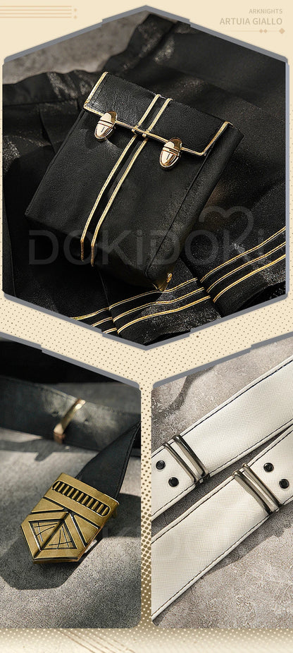 IN STOCK Arturia Virtuosa Cosplay Costume Game Arknights Cosplay DokiDoki-SR Virtuosa Cosplay Arturia Giallo Women Costume