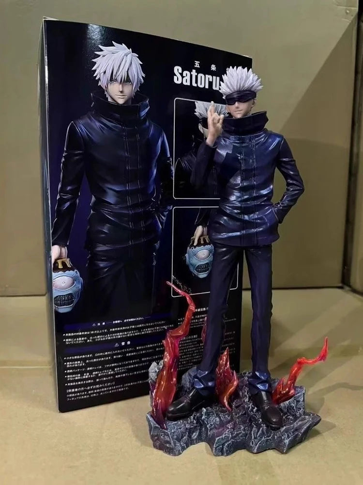 Hot Jujutsu Kaisen Anime Figures Satoru Gojo Figure 2 Heads 2 Arms Action Figurine Statue Collection Ornament Model Gifts