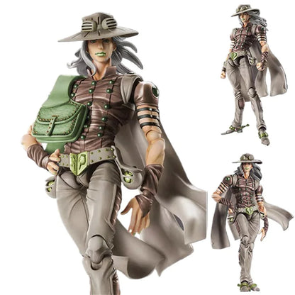 Super Action Statue Bizarre Adventure Steel Ball Run Gyro Zeppeli Collectible Desktop Decoration Figure