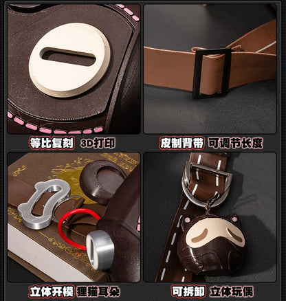 Zenless Zone Zero Ukinami Yuzuha Cosplay Costume Wig Skirt Sweater Uniform Headwear Spook Shack Halloween Party for Women Girls