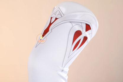 Genshin Impact Alice Cosplay Costume Wig Dress Uniform Headwear Carnival Halloween Party Women Girls Holiday Role Play Outfit