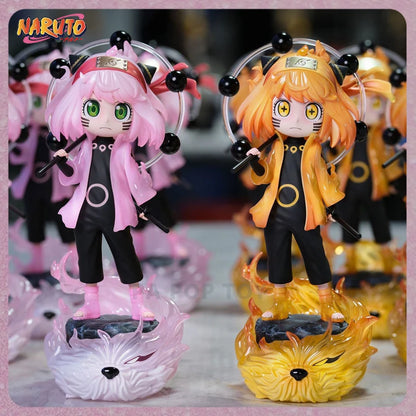 22cm Naruto Anime Figure Anya Forger Cos Rikudousennin Naruto Action Figurine Pvc Statue Collection Model Desk Decor Toys Gifts