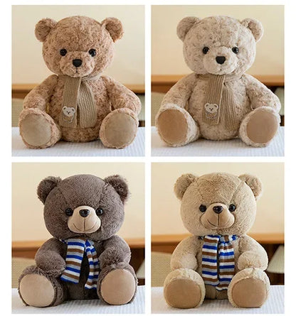 45cm Cute Cartoon Bixin Bear Series Plush Toys Stuffed Soft Animals Dressing Up Doll for Girls Kids Nice Surprise Birthday Gifts