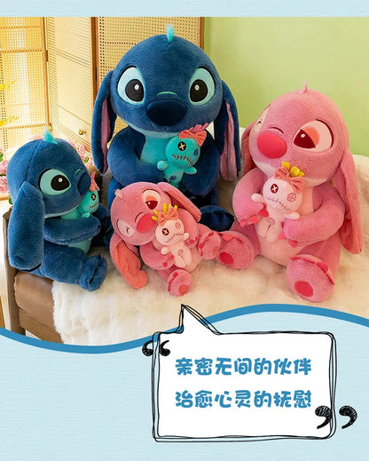 45/60/75CM Big Size Disney Stitch Kawaii Anime Plush Stuffed Doll Room Decoration Plushies Children Pillow Ornament Holiday Gift