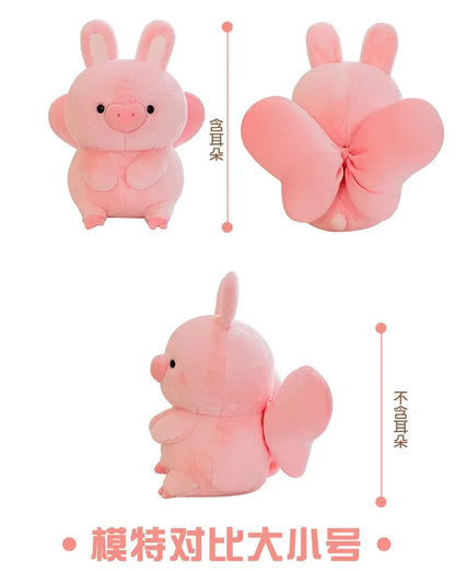 New 55cm Soft Kawaii Love Pink Pig Plush Pillow Stuffed Super Cute Round Pig High Quality Doll Gift for Childre Birthday Gift