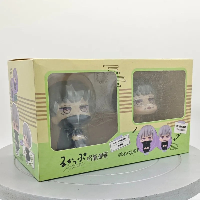 Popular Big Head Cute Anime Jujutsu Posture Figurine Naruto Shippuden Action Figures PVC Q Version Collection Model Toys Gifts