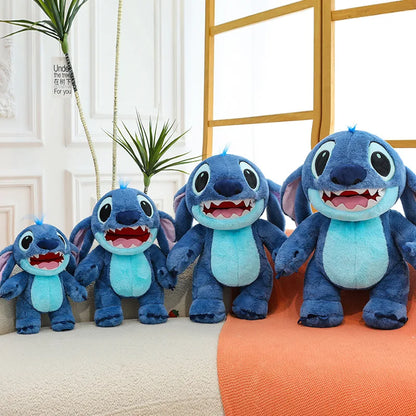 Disney Lilo & Stitch Plush Toys Kawaii Anime Plushie Dolls Open Mouth Stitch Soft Pillows Stuffed 30-60cm Gifts for Childrens
