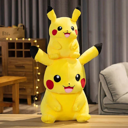 Cartoon Pikachu Plush Toy Lovely Peluche Stuffed Anime Pikachu Doll Kawaii Room Decor Soft Sofa Cushion Pillow Birthday Gifts