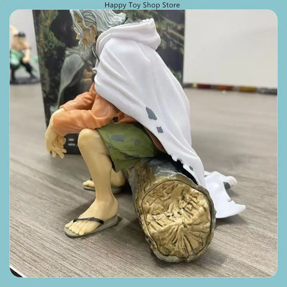 12cm One Piece Silvers Rayleigh Sitting Pose Anime Figure Desktop Decoration by The Codex