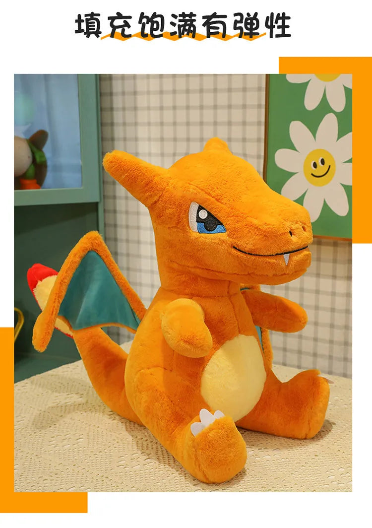 35/45/65CM Pokémon Plush Toy Charizard Plushies Cartoon Anime Stuffed Kawaii Ornamen Comfortable Soft Doll Children Toy Gift