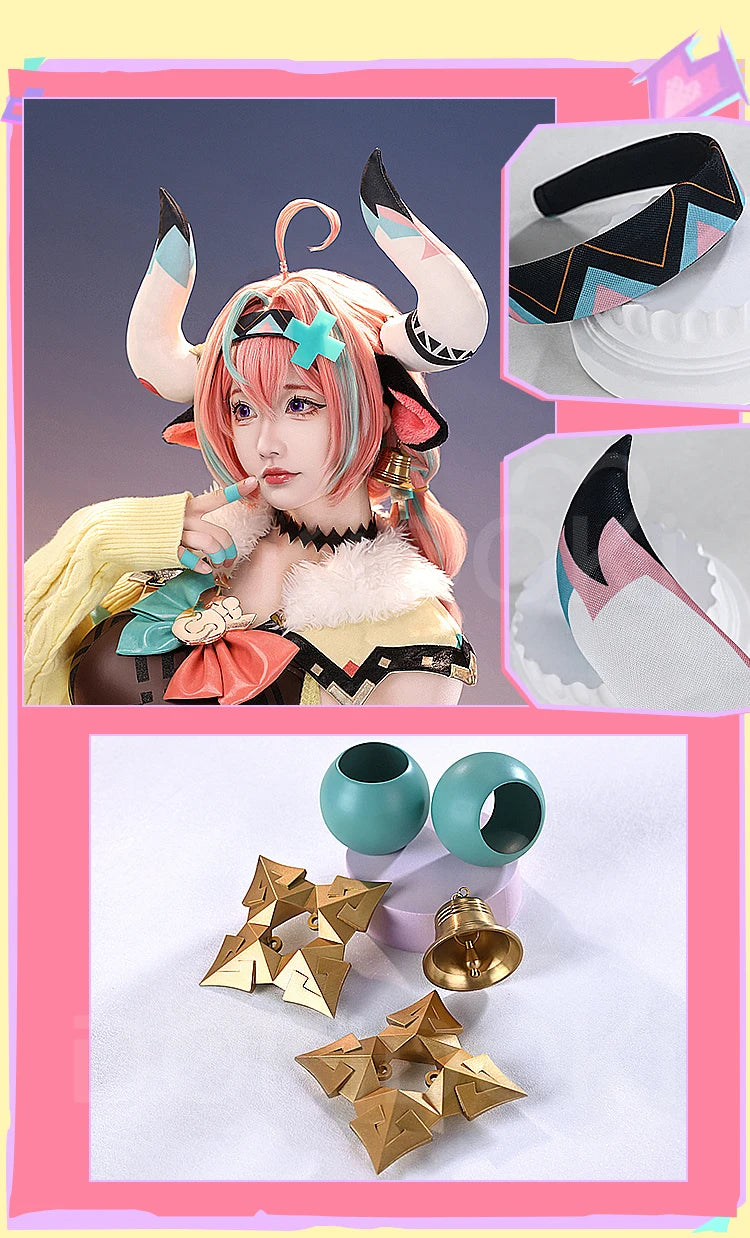 IN STOCK Varesa Cosplay Costume Game Genshin Impact【S-5XL】DokiDoki-SR Women Cute Halloween Cosplay Varesa Wig Plus Size