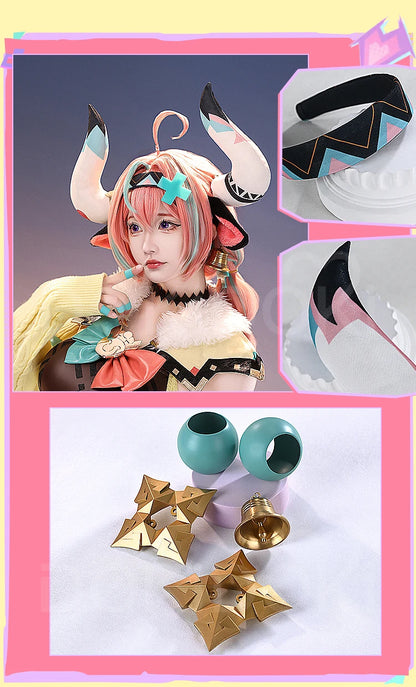 IN STOCK Varesa Cosplay Costume Game Genshin Impact【S-5XL】DokiDoki-SR Women Cute Halloween Cosplay Varesa Wig Plus Size