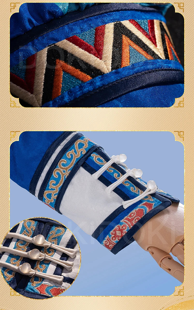 Heavy Frost Heroine Cosplay Costume Game Love and Deepspace DokiDoki-R Women Halloween Dress Heroine MC Blue Suit Sylus