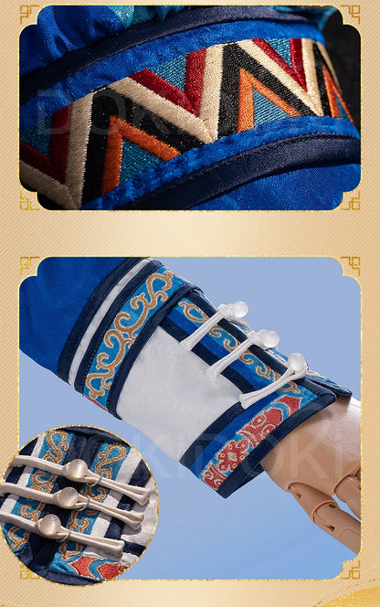 Heavy Frost Heroine Cosplay Costume Game Love and Deepspace DokiDoki-R Women Halloween Dress Heroine MC Blue Suit Sylus