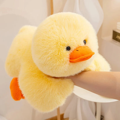 30-60cm Fluffy Large Sleep Pillow Super Soft Duck Plush Toy Cozy Lying Stuffed Animal Yellow Duck Plushies Hug Pillow Cushion
