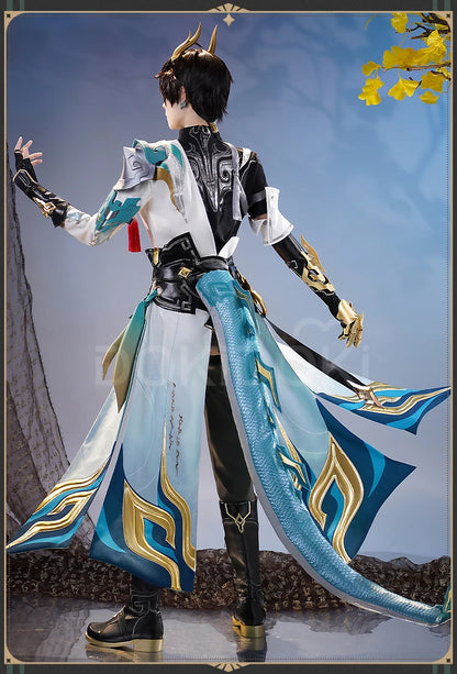Dan Heng IL Permansor Terrae Cosplay Costume Game Honkai: Star Rail【S-2XL】DokiDoki-SR Danheng Tail Halloween Cosplay Plus Size