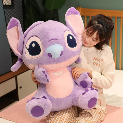 35/60cm Disney Lilo and Stitch Plush Toys Cute Anime Stich Doll Stuffed Plushie Angel Pillow Soft Gift for Children Kawaii