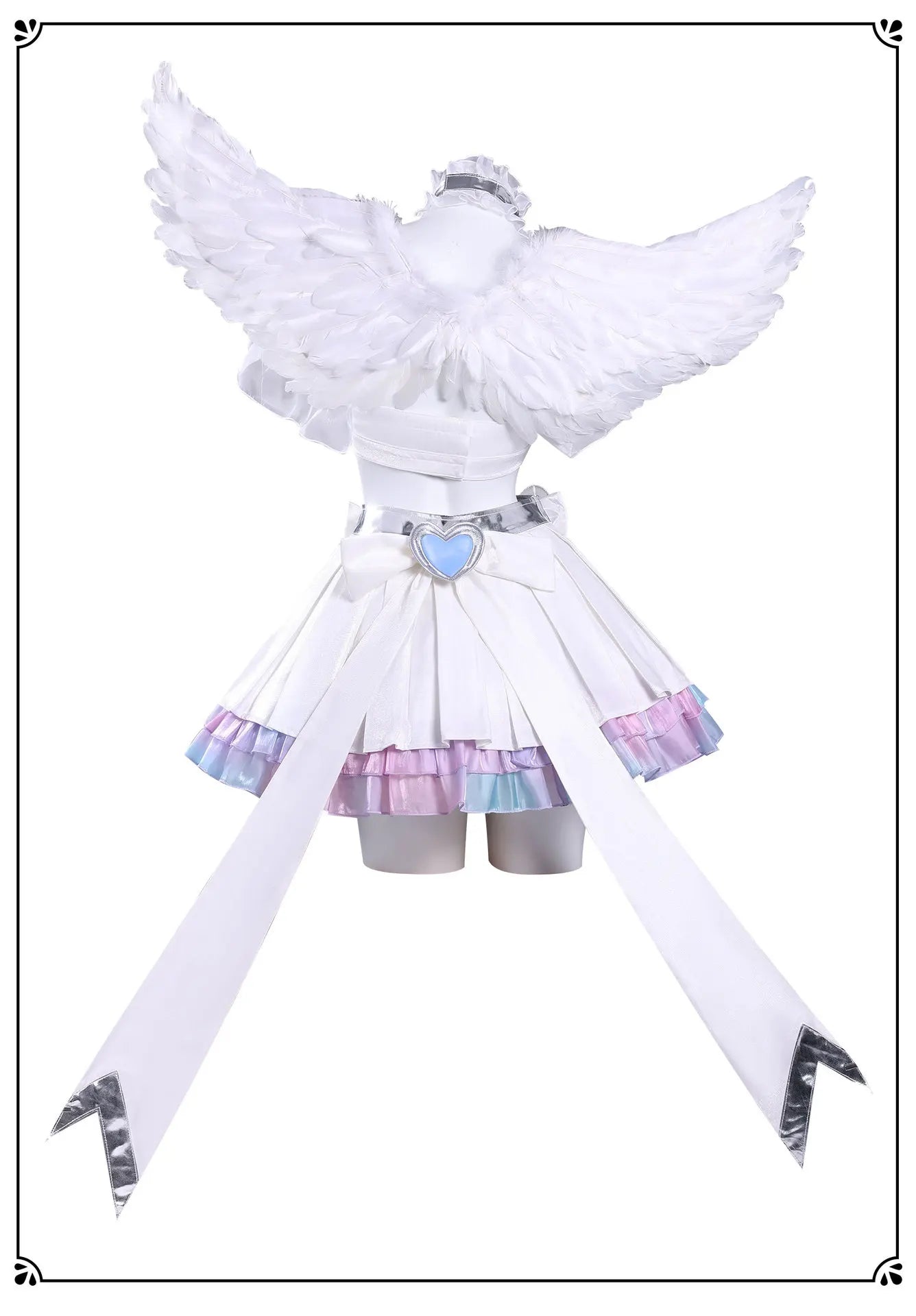 Anime New Panty Stocking with Garterbelt Stocking Cosplay Costume Angel Skirt Stockiel Anarchy Wings Halloween Women Girls Cos