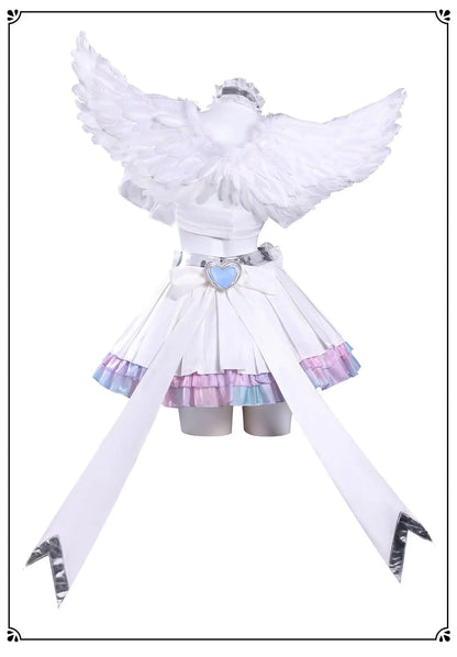 Anime New Panty Stocking with Garterbelt Stocking Cosplay Costume Angel Skirt Stockiel Anarchy Wings Halloween Women Girls Cos