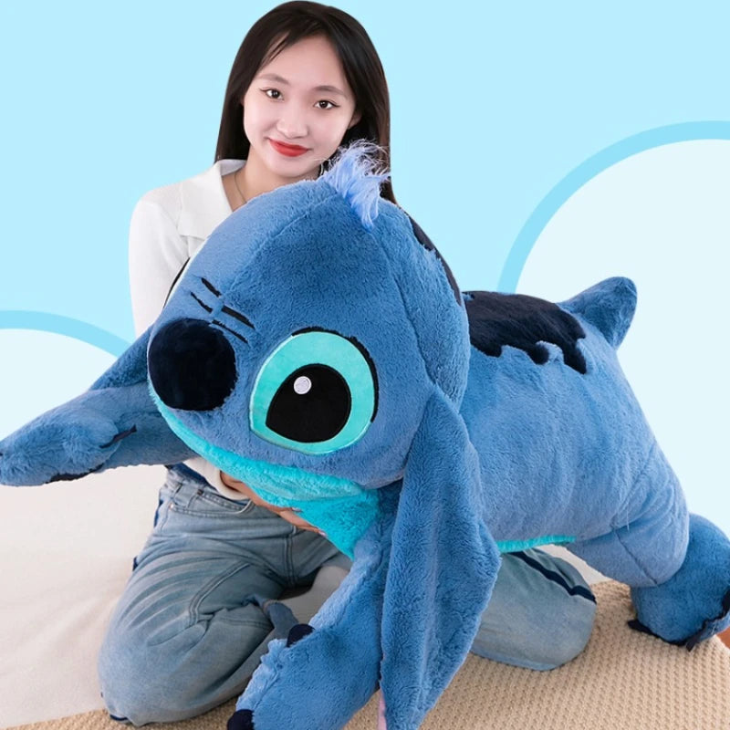 100cm Big Size Disney Stitch Cartoon Anime Plush Stuffed Doll Room Plushies Pillow Cute Ornaments Children's Holiday Gifts