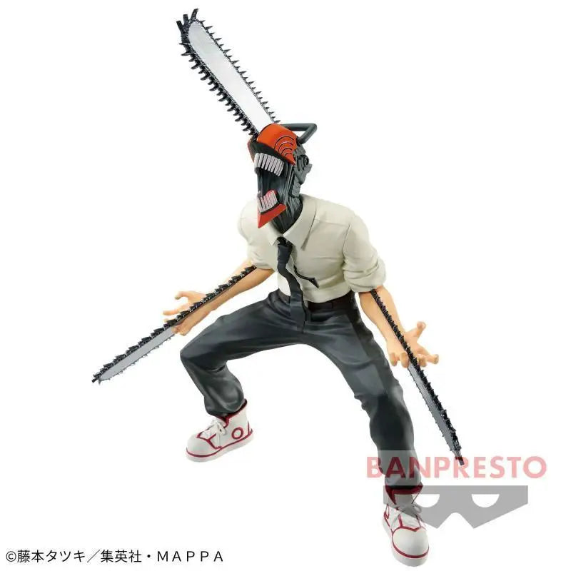 In Stock Original Banpresto bandai Vibration Stars Chainsaw Man Denji Power Anime Action Figure Model Boxed Toys Gift Genuine