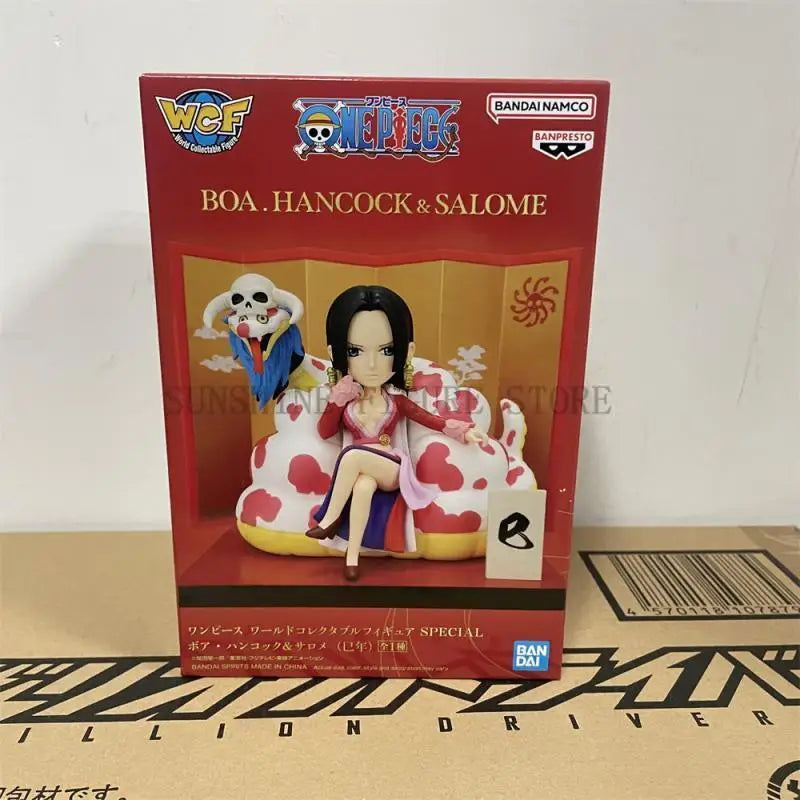 In Stock Original Bandai One Piece World Collectable Figure Special Boa.hancock & Salom Action Figure Boxed Toys Gift