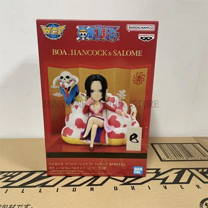 In Stock Original Bandai One Piece World Collectable Figure Special Boa.hancock & Salom Action Figure Boxed Toys Gift