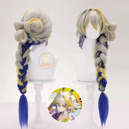 iCoser Arknights Shu Spring Feast Cosplay Costume Wig Uniform Headwear Tail Tianshi Rhodes Island Halloween Party for Women Girl