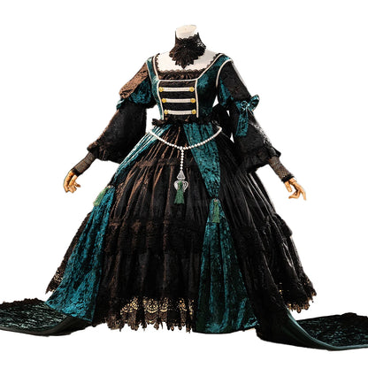 IN STOCK Sieglinde Sullivan Cosplay Costume Anime Emerald Witch Arc【XS-3XL】DokiDoki-R Ciel Halloween Plus Size