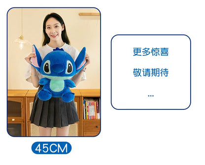 45/60/80CM Super Big Size Disney Stitch Anime Plush Stuffed Doll Kawaii Room Decoration Plushies Children's Pillow Holiday Gifts