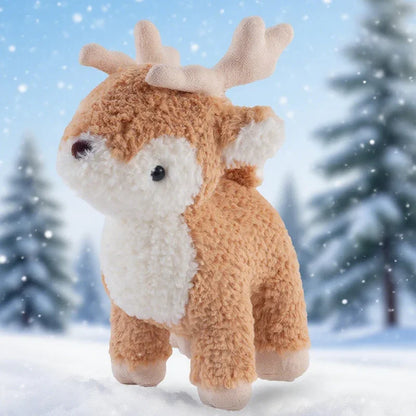 25/35cm Cute Deer Plush Toy Soft Stuffed Animal Doll Lovely Reindeer Plushies Appease Doll Birthday Gifts Girl Boy Home Decor