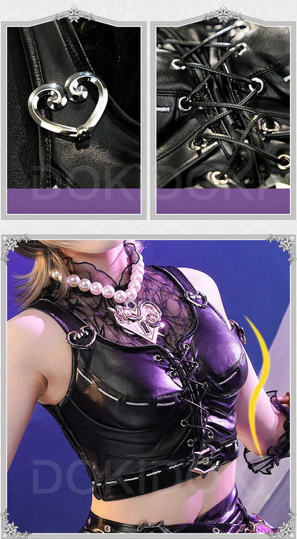 Tracy Reznik Mechanic Cosplay Costume Game Identity V DokiDoki-SR Phantom Girl Lock Core BLK Tracy Women Dress Cosplay