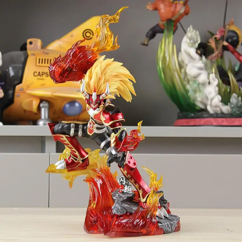 Hot 26cm/10.24in Anime Digimon Adventure Figure Agnimon Action Figures Pvc Statue Desktop Ornamen Collection Model Toys Gifts