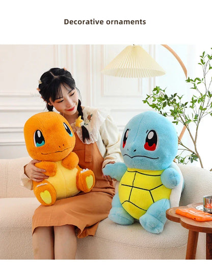 35/80cm Charmander Pokemon Plush Toys Large Anime Doll Cute Pillow Giant Pokémon Plushie Squirtle Stuffed Gift for Kid Christmas