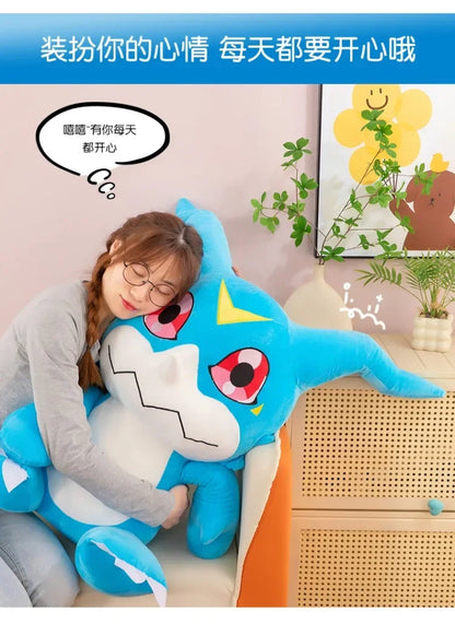 Original Digimon Large Size 75cm Dilu Station Bada Doll Cute Agumon Stuffed Animal Doll  Room Decorations Children Birthday Gift