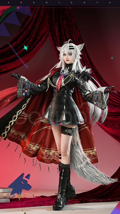 Lappland Saluzzo Cosplay Costume Game Arknights DokiDoki-SR Lappland Cosplay Wig Ears Women Halloween Costume Wig