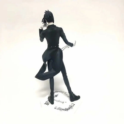 20CM Anime Black Butler Kuroshitsuji Sebastian Michaelis Figure 1/8 Animation Model Toy Gift Collection Action Figure PVC