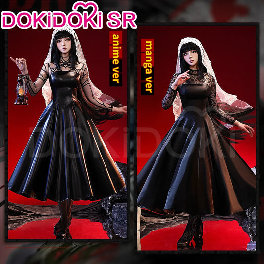IN STOCK Osaragi Cosplay Costume Manga Anime DokiDoki-SR Women Black Dress Costume Ms. Osaragi Cosplay Halloween