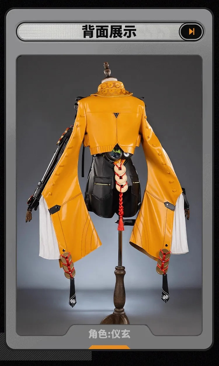 Zenless Zone Zero Yixuan Cosplay Costume Wig Uniform Headwear Rings Yunkui Summit Halloween Party for Women Girls Carnival Props