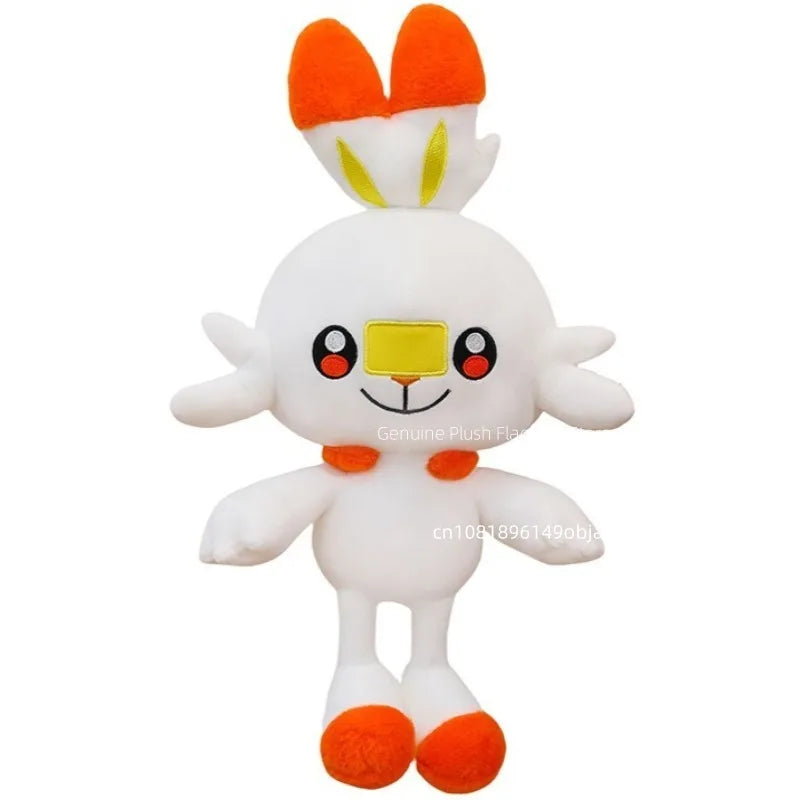 50/70/90cm Big Size Pokemon Scorbunny Anime Plush Stuffed Doll Room Decoration Kawaii Plushies Pillow Ornaments Holiday Gifts