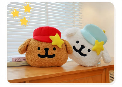 65cm Big Size Maltese Line Hat Dog Cartoon Anime Plush Stuffed Doll Toy Cute Room Bolster Sleeping Pillow Plushies Holiday Gifts